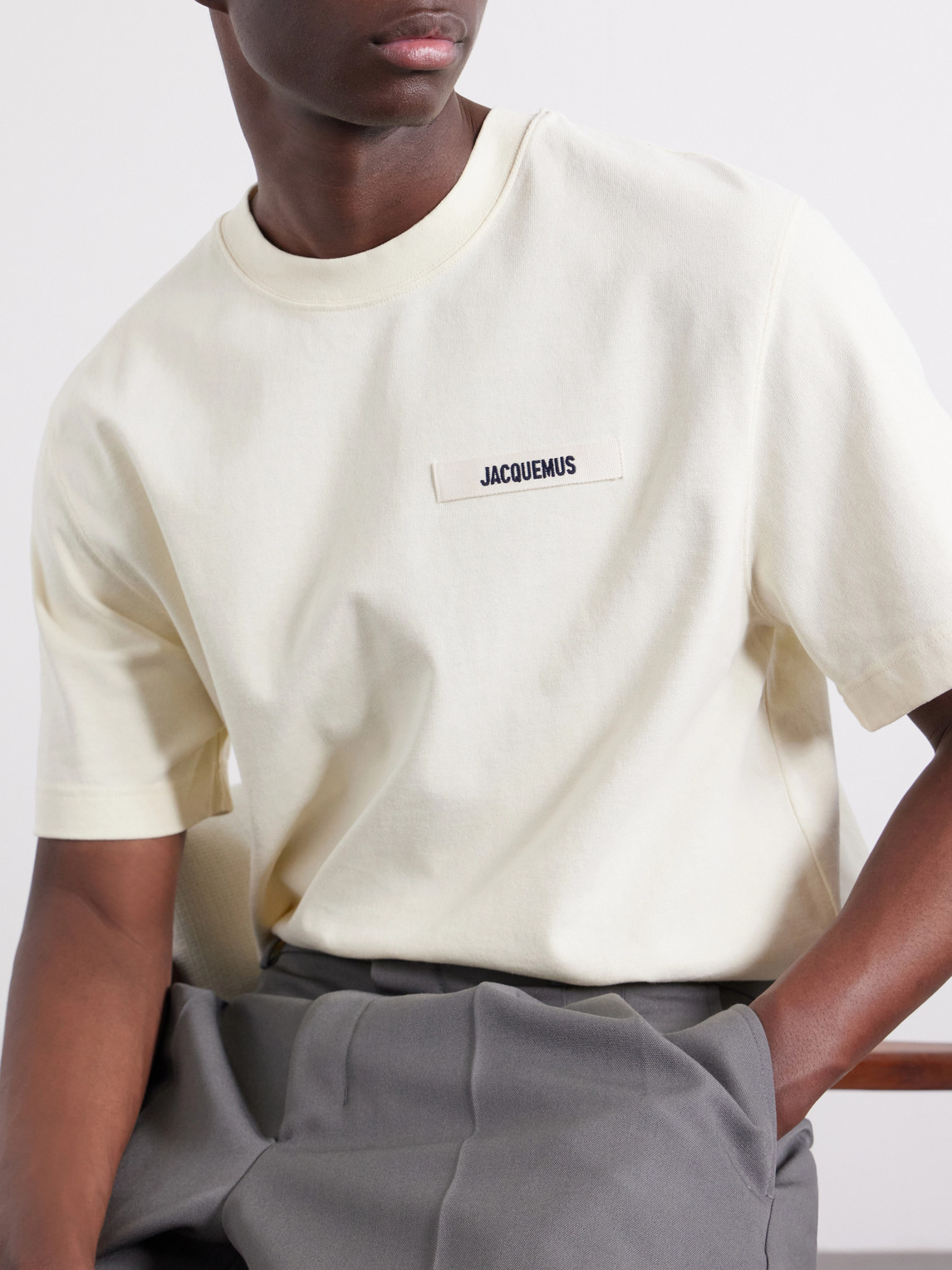 Logo-Appliquéd Cotton-Jersey T-Shirt