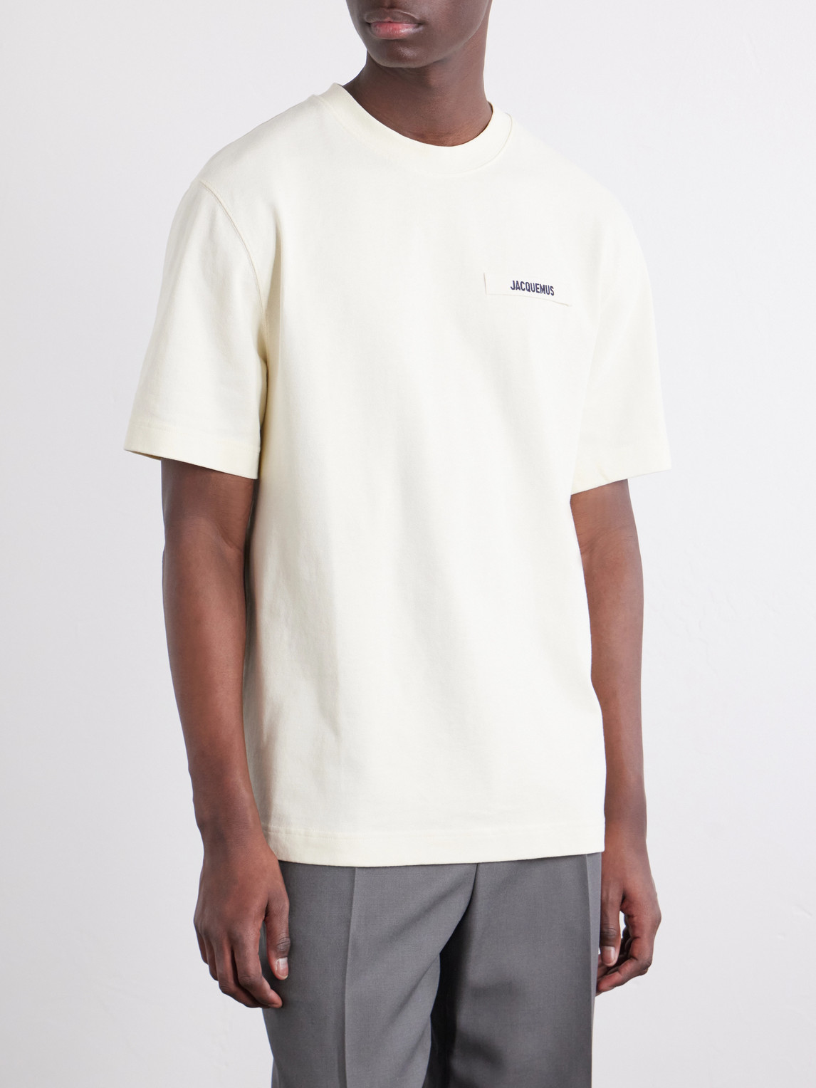 Logo-Appliquéd Cotton-Jersey T-Shirt
