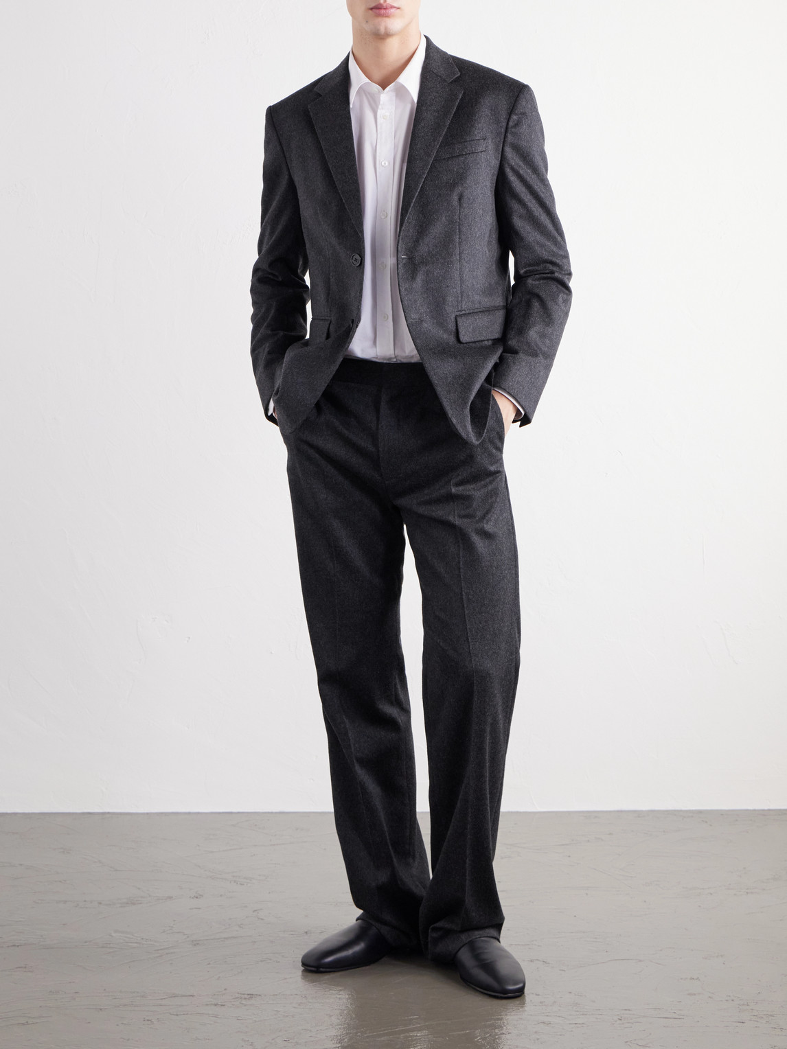 Wool And Cashmere-Blend Flannel Suit Jacket