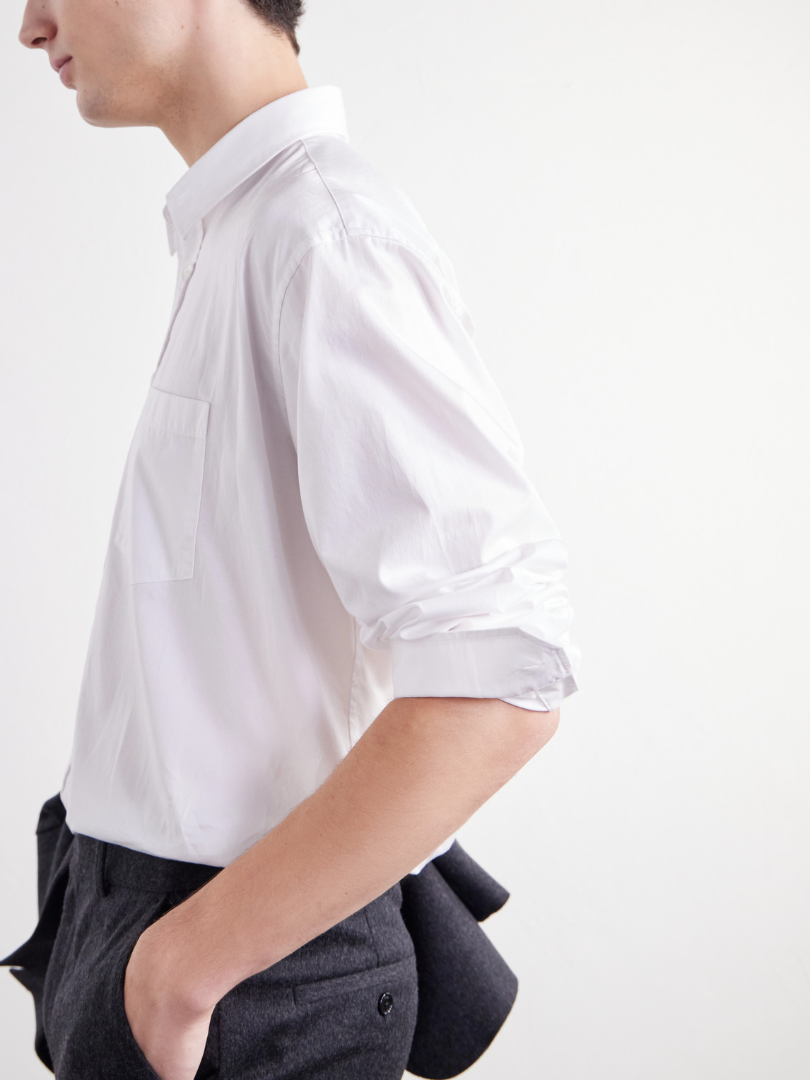 Button-Down Cotton-Poplin Shirt