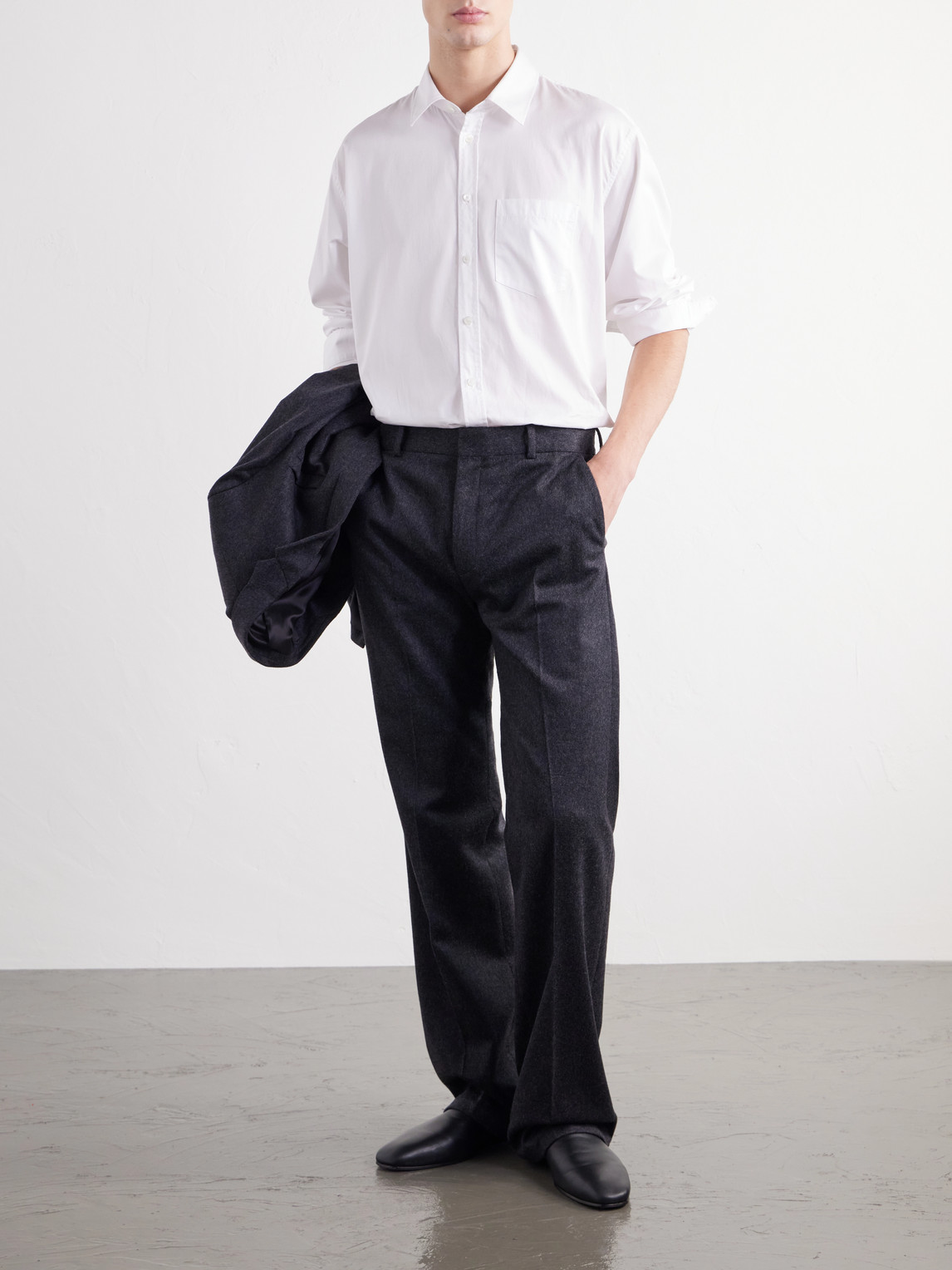 Button-Down Cotton-Poplin Shirt