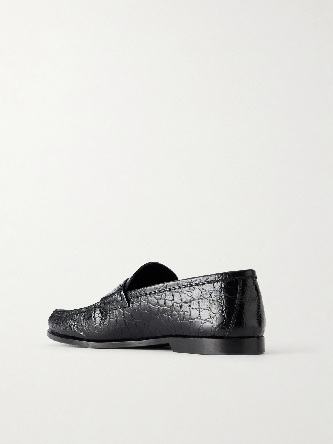 Croc-Effect Loafers