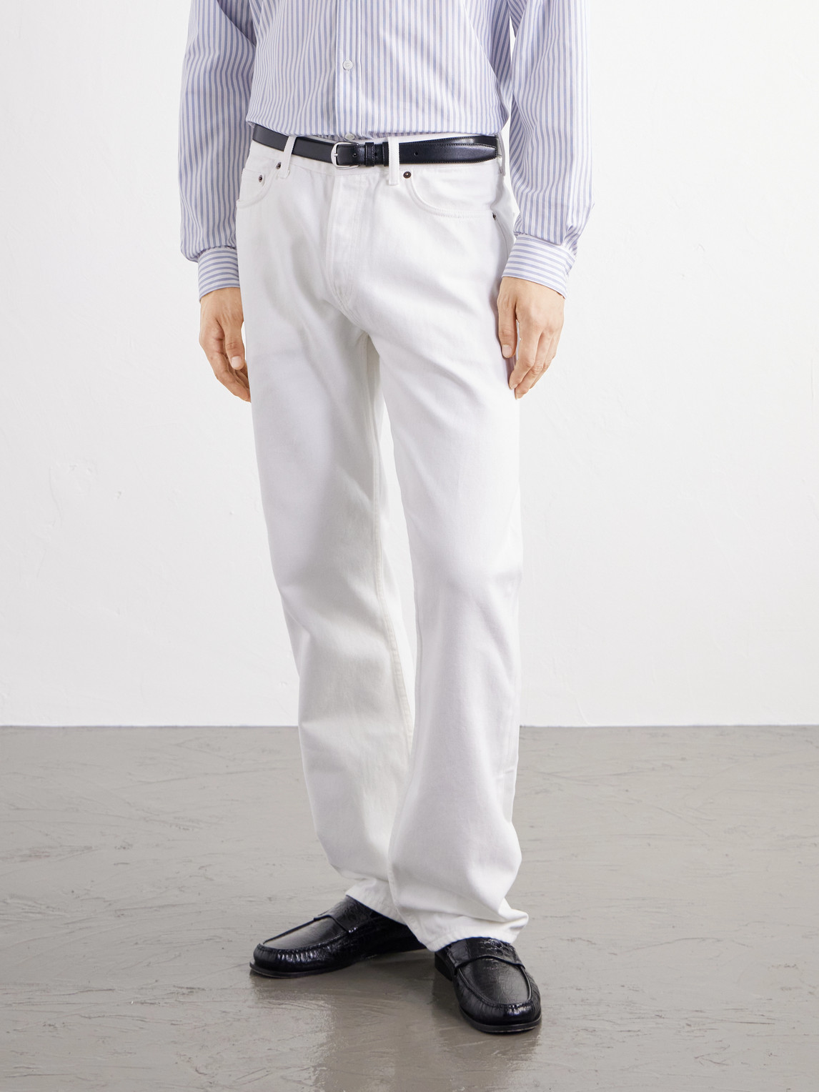 Croc-Effect Loafers