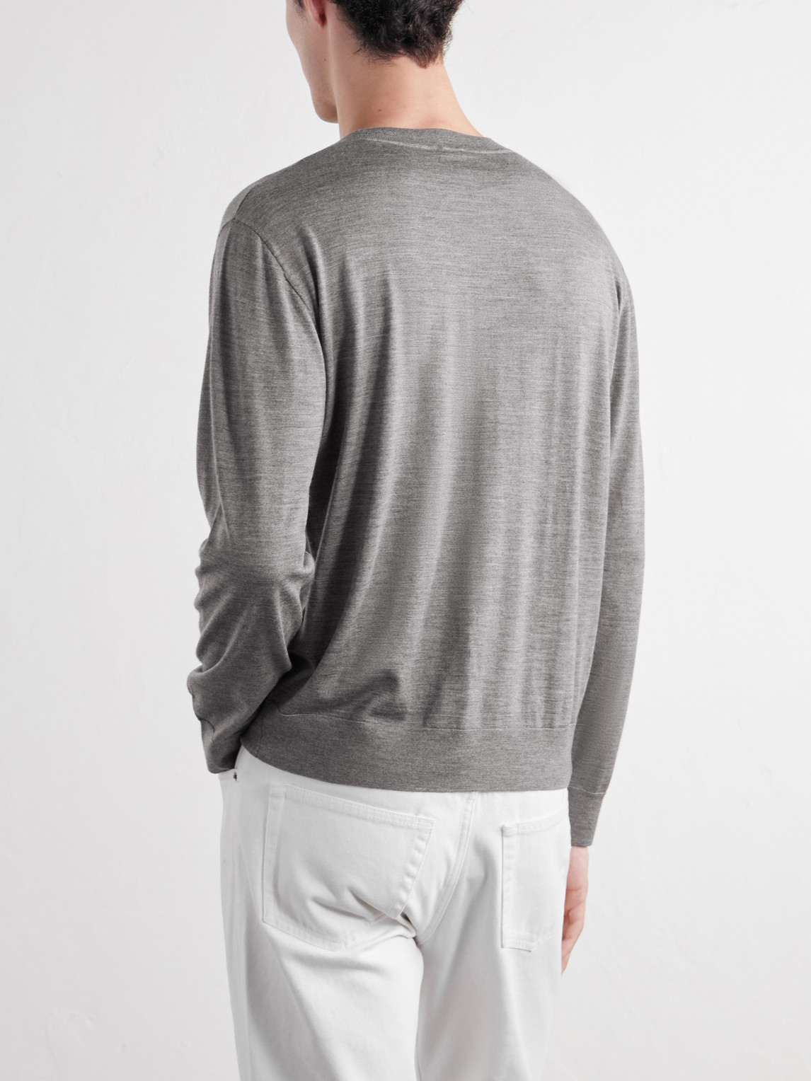 Merino Wool And Silk-Blend Sweater