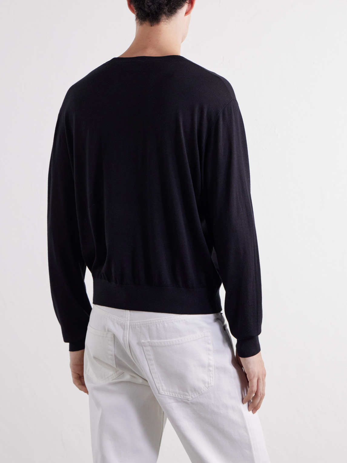 Merino Wool And Silk-Blend Sweater
