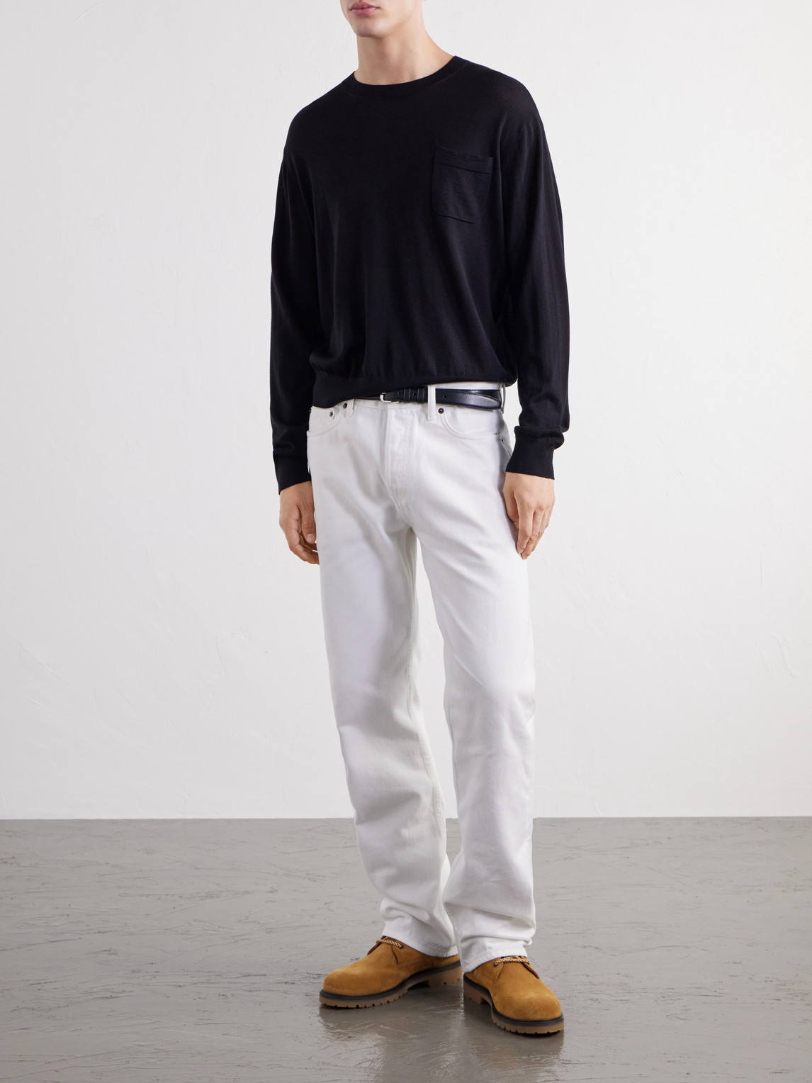 Merino Wool And Silk-Blend Sweater