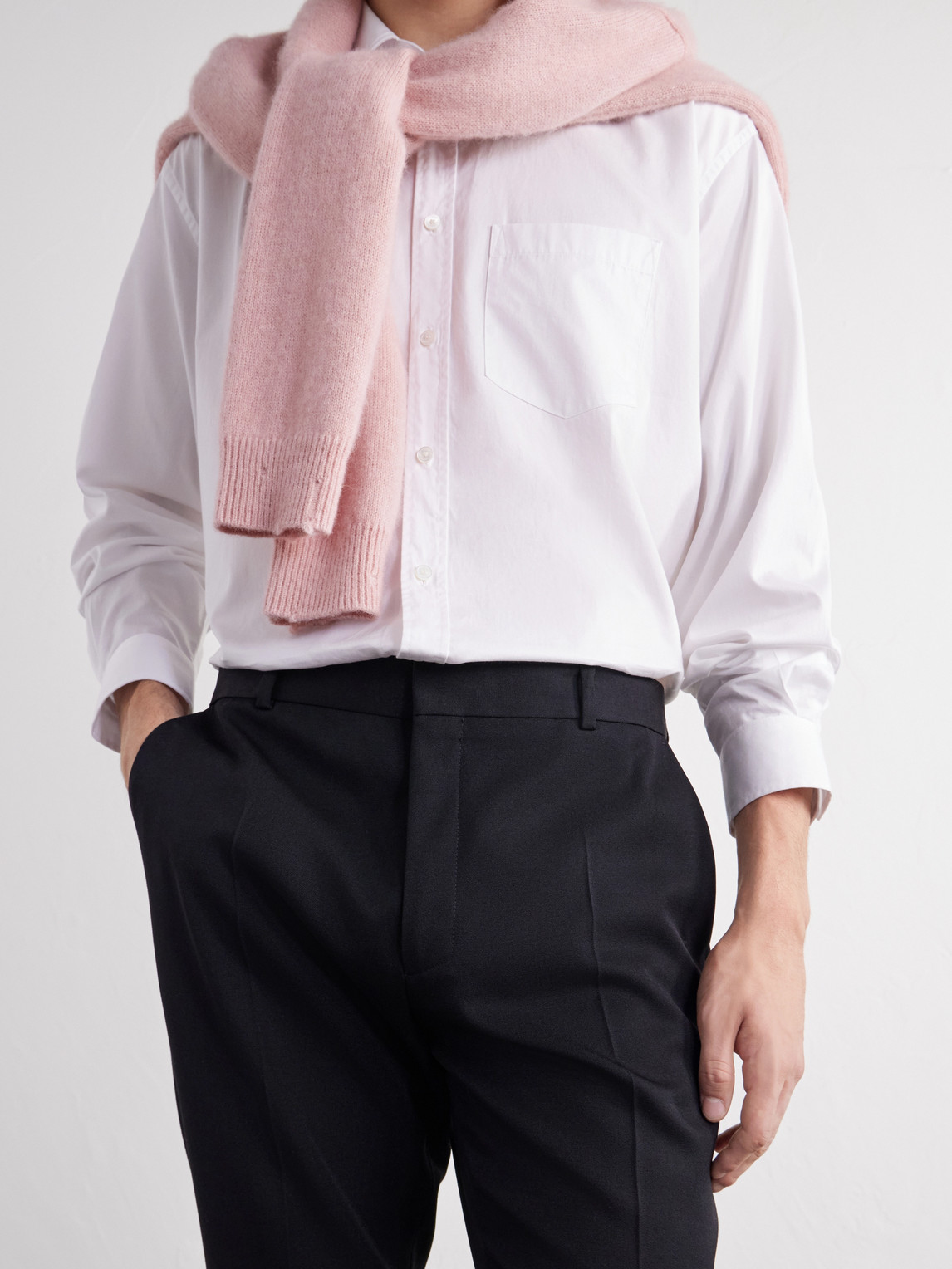 Flared Wool Trousers