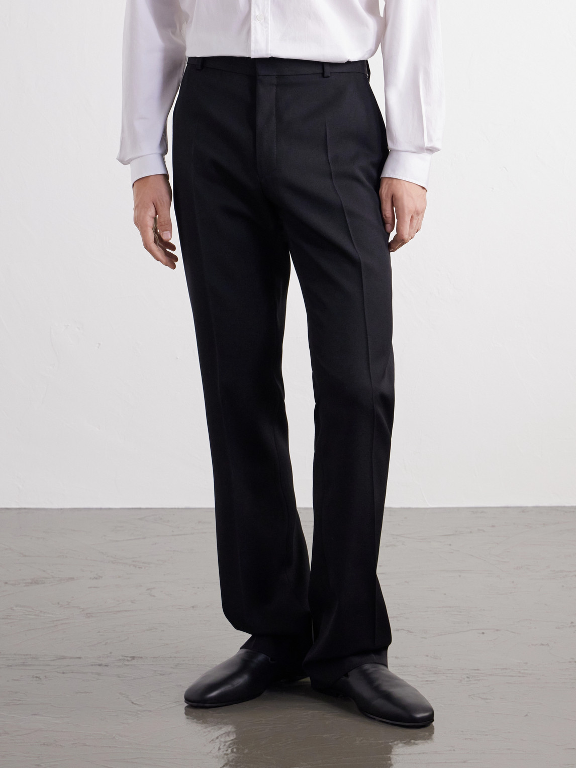 Flared Wool Trousers
