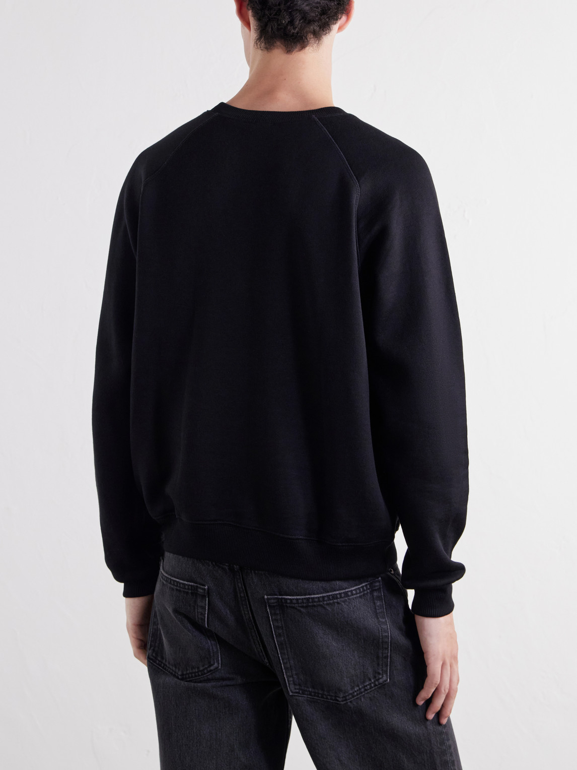 Cotton And Silk-Blend Jersey Sweater