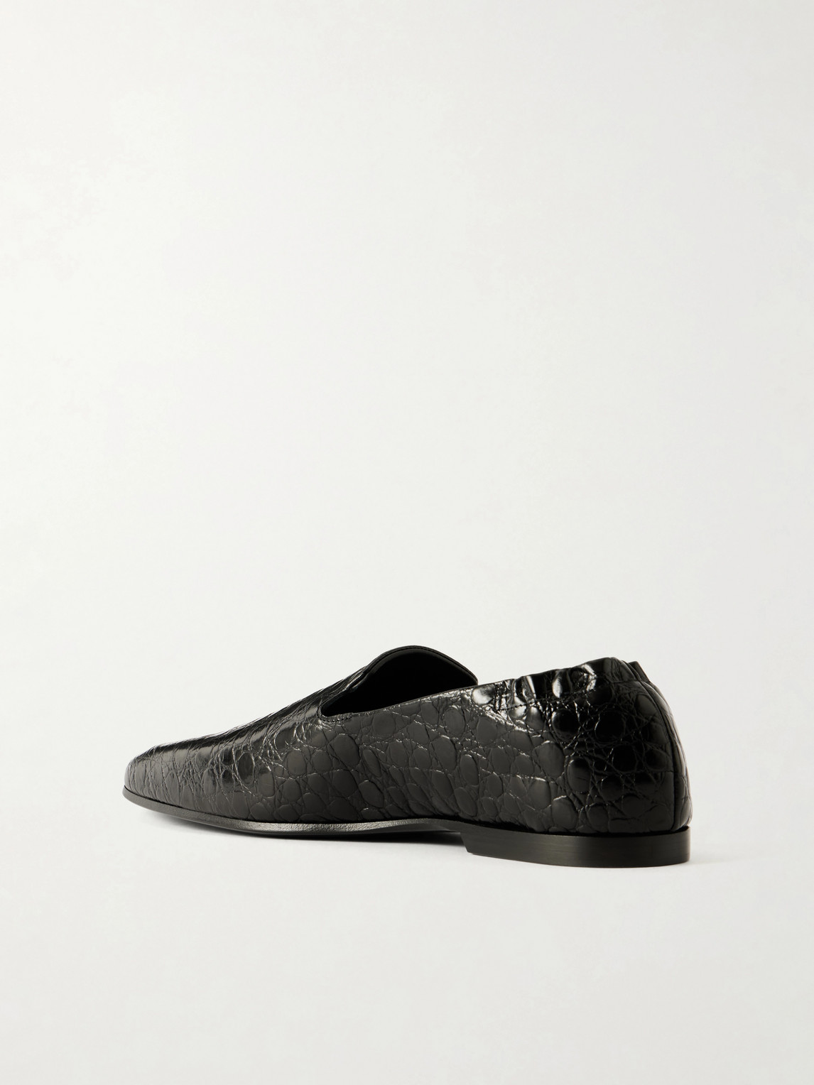 Soft Croc-Effect Loafers