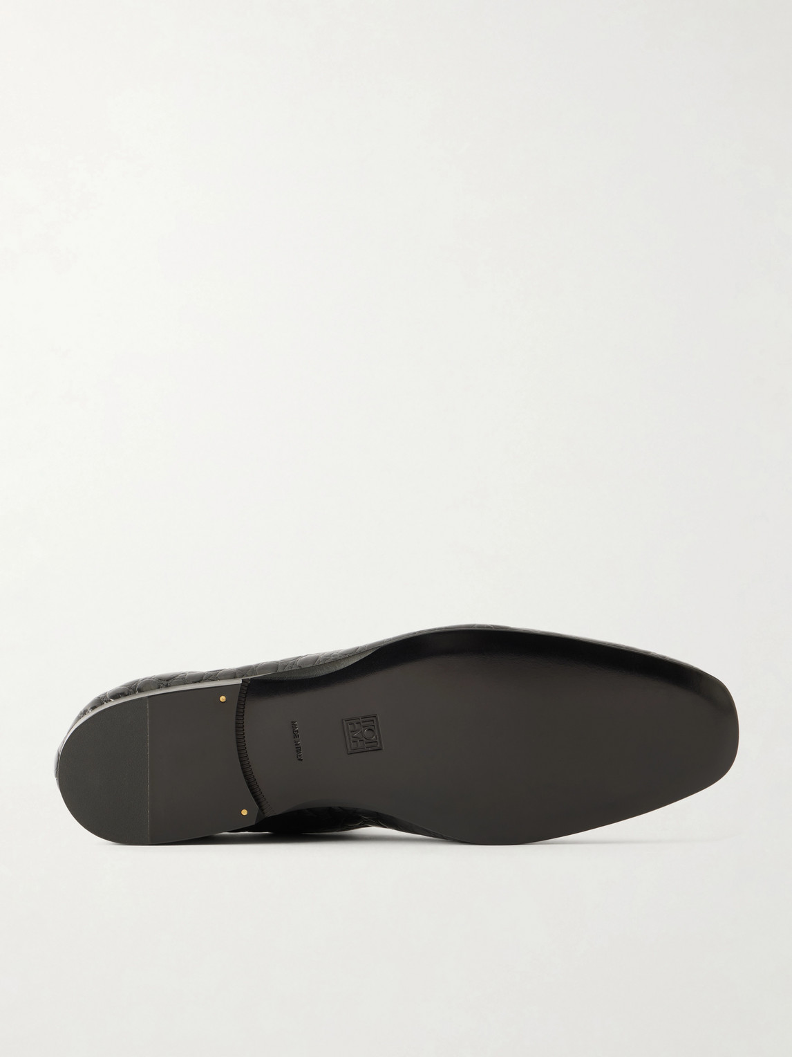 Soft Croc-Effect Loafers