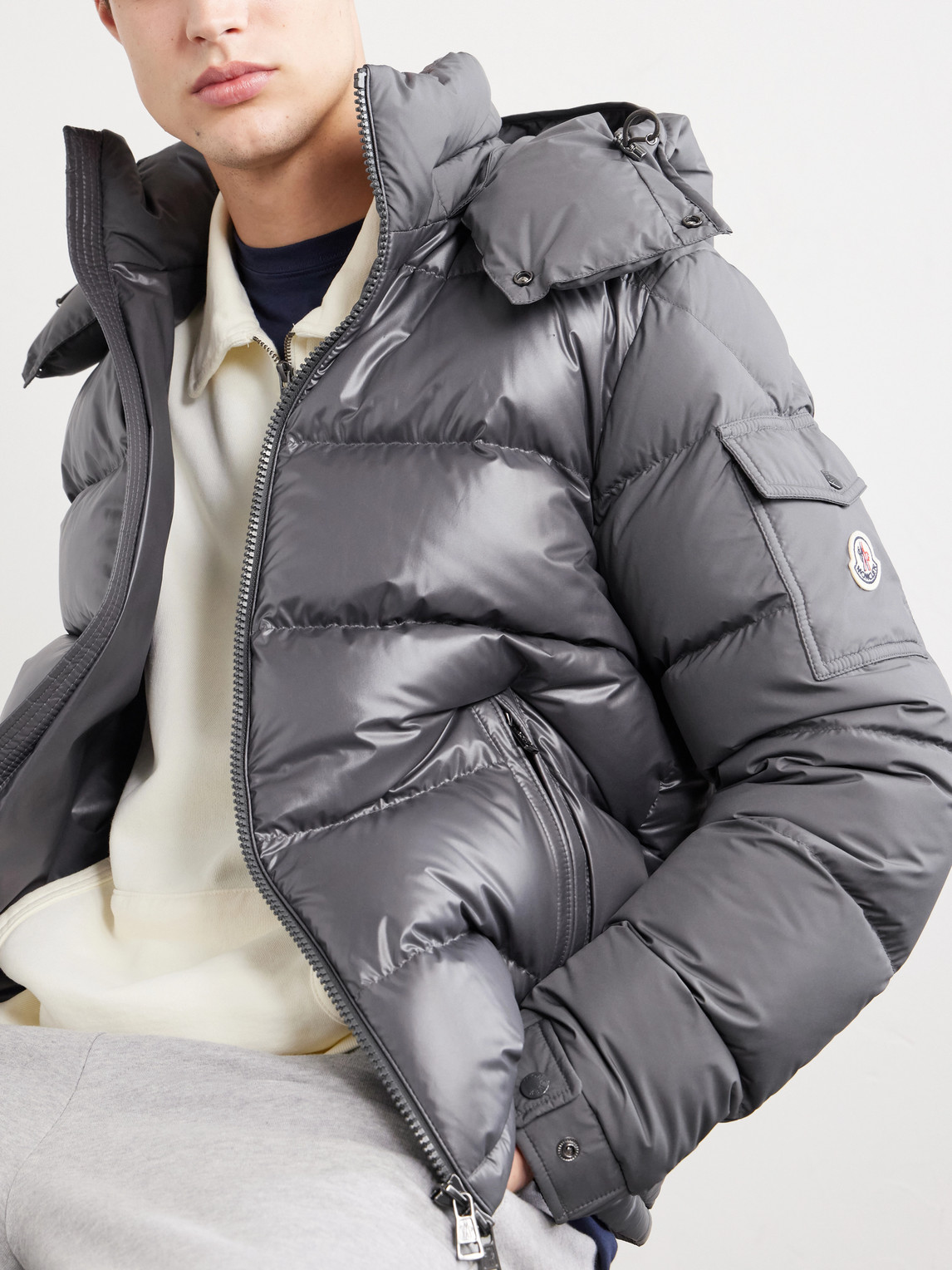 Maya Hooded Quilted Shell Down Jacket
