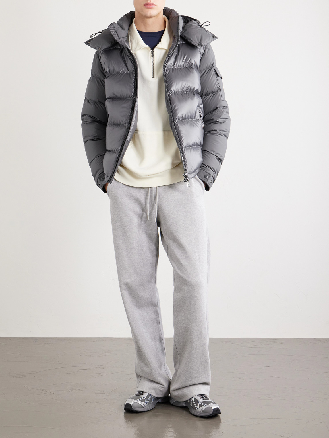 Maya Hooded Quilted Shell Down Jacket