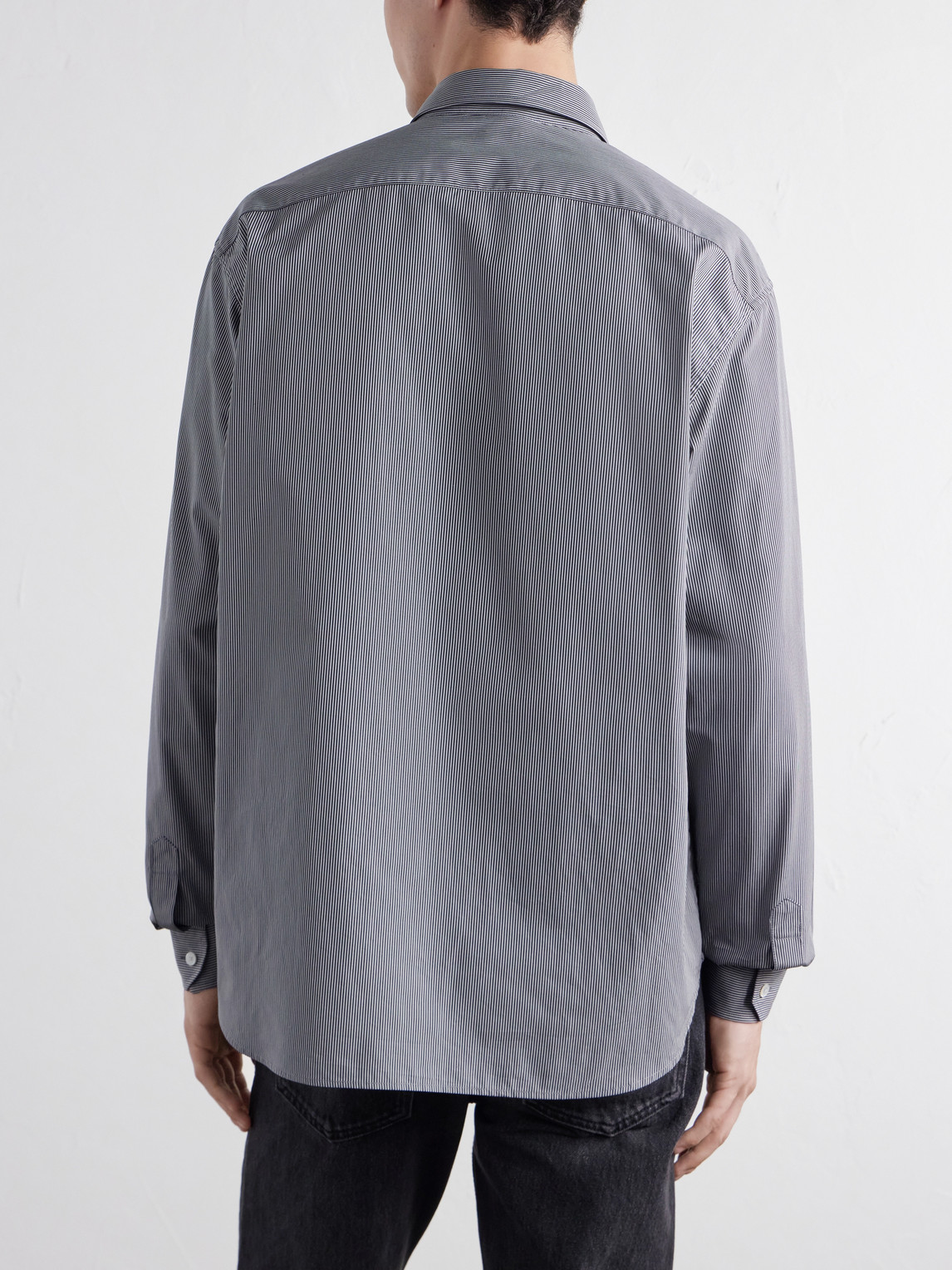 Striped Cotton-Poplin Shirt