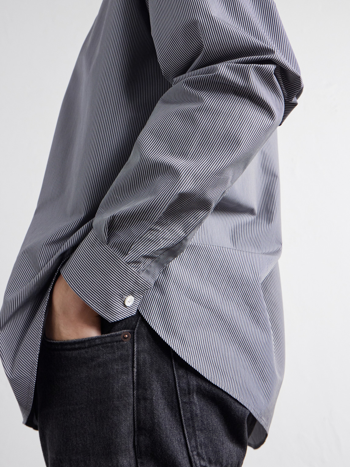 Striped Cotton-Poplin Shirt