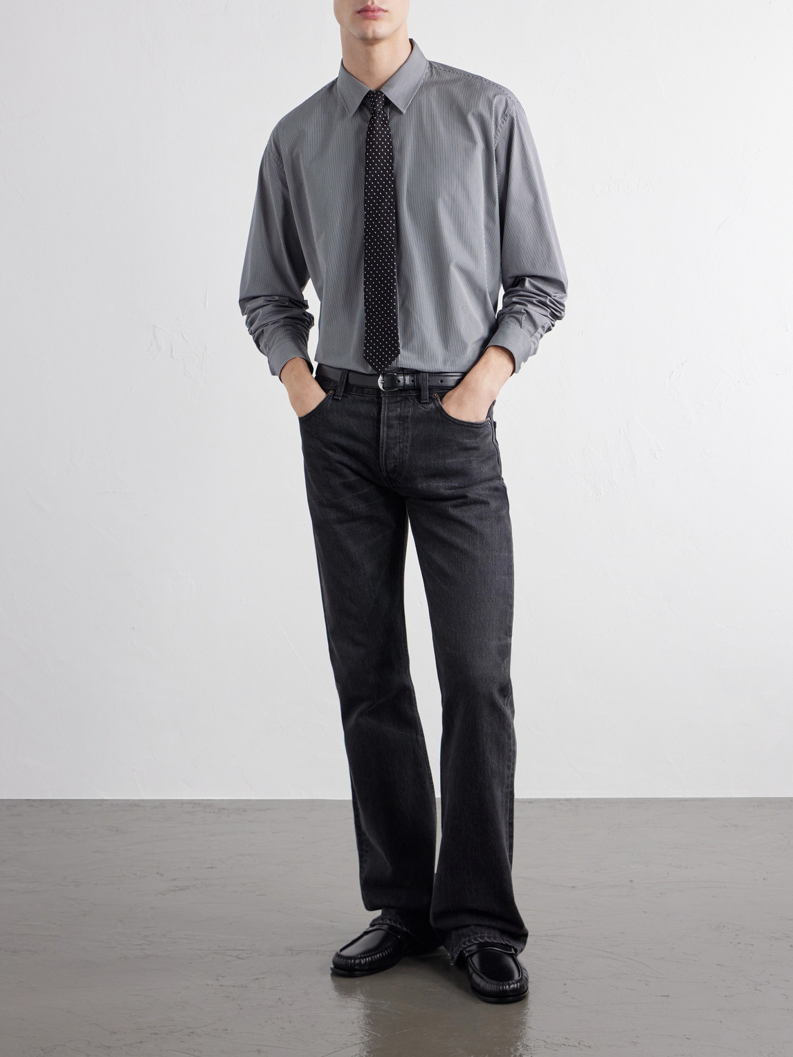 Striped Cotton-Poplin Shirt