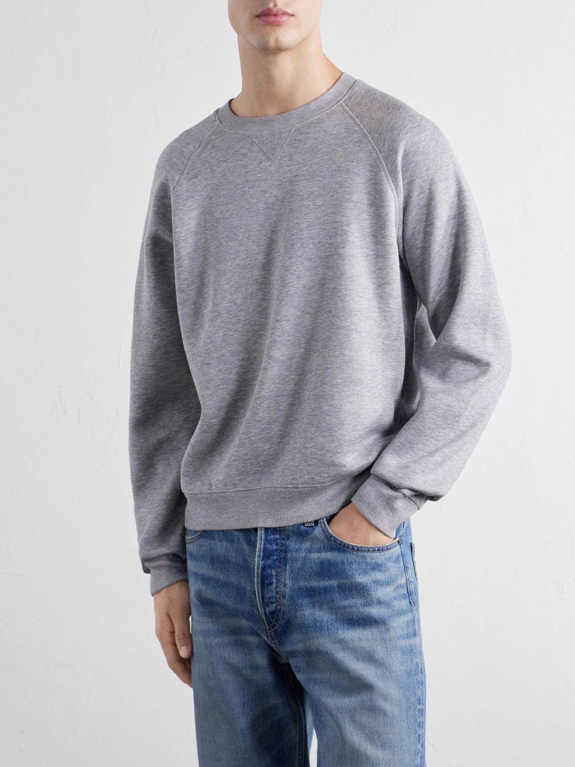 Cotton And Silk-Blend Jersey Sweater