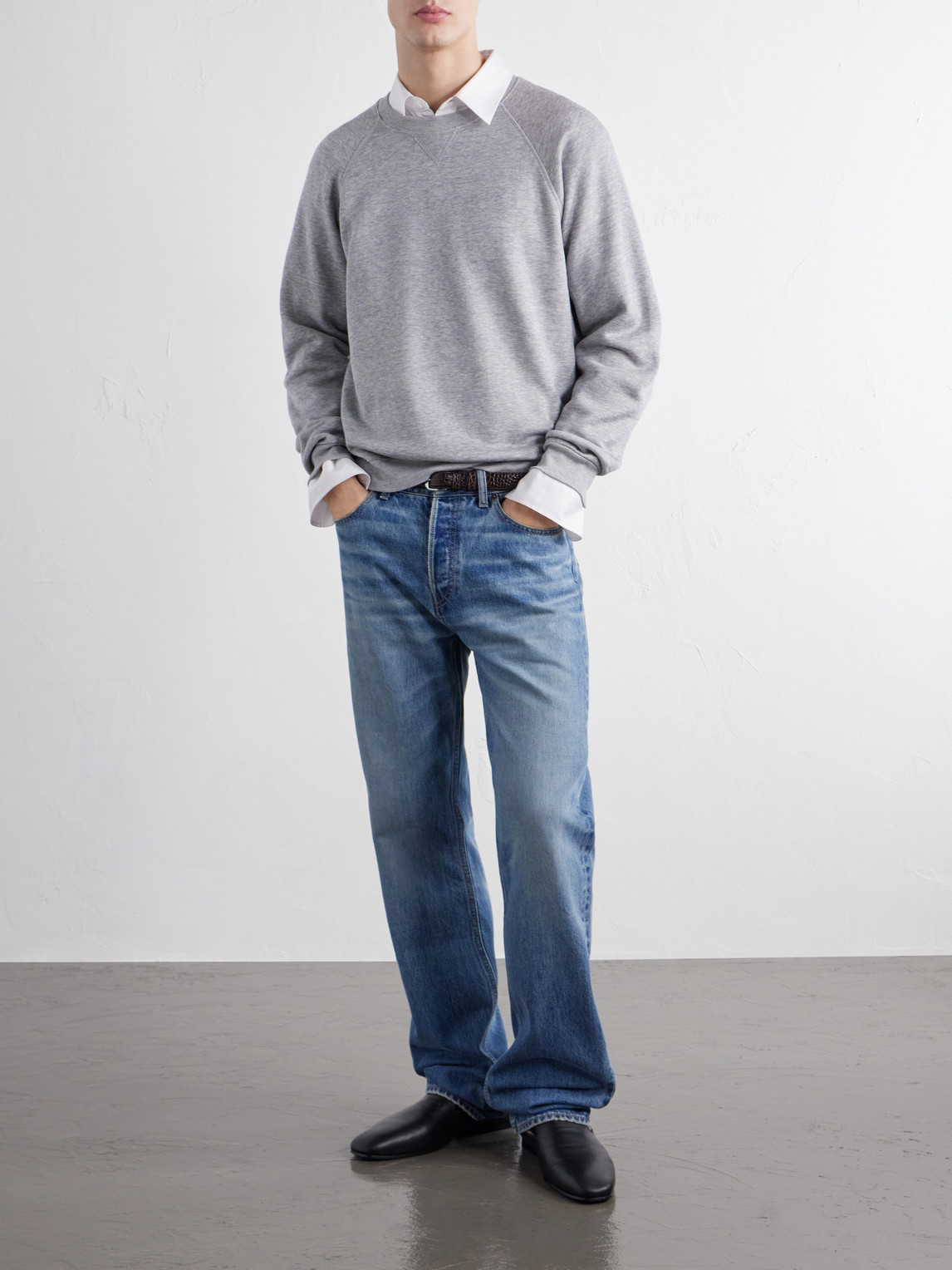 Cotton And Silk-Blend Jersey Sweater
