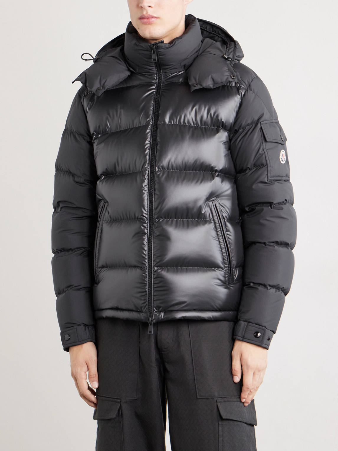 Maya Hooded Quilted Shell Down Jacket