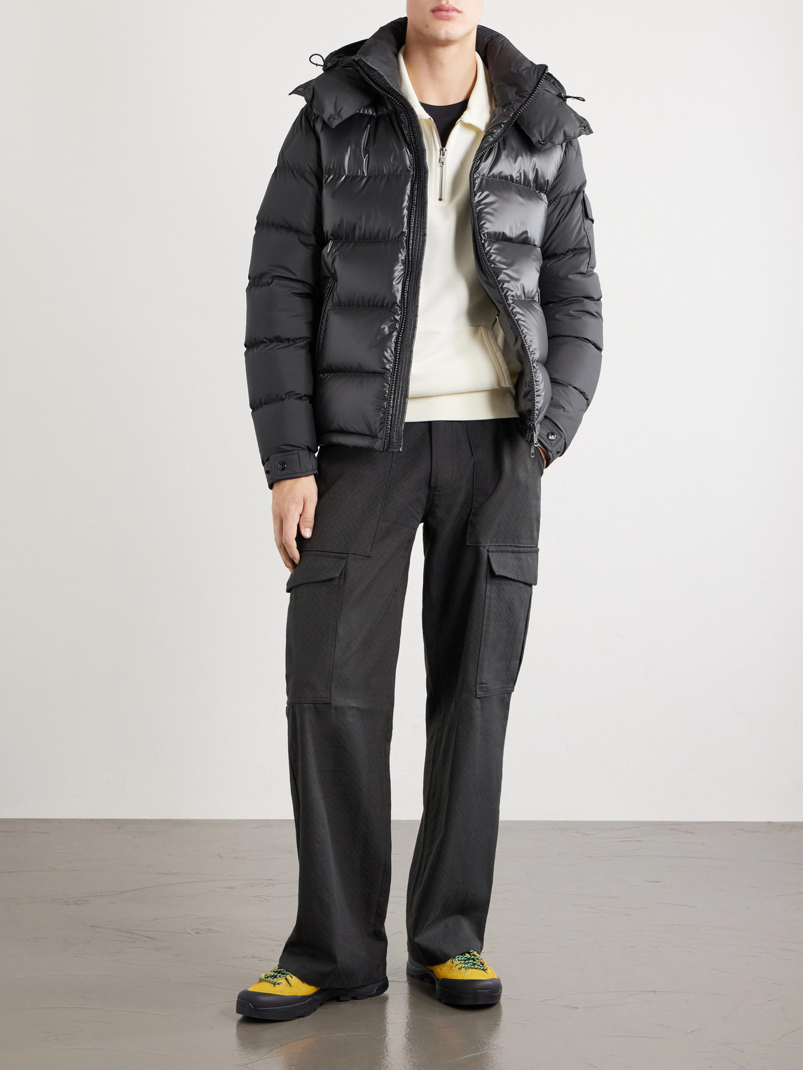 Maya Hooded Quilted Shell Down Jacket