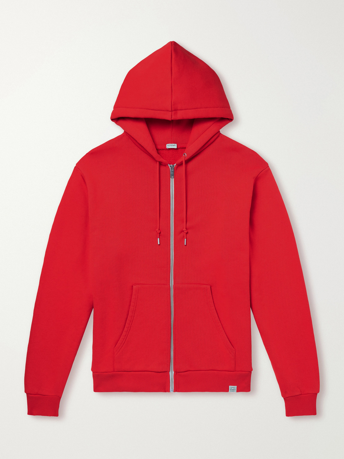Cotton-Fleece Zip-Up Hoodie