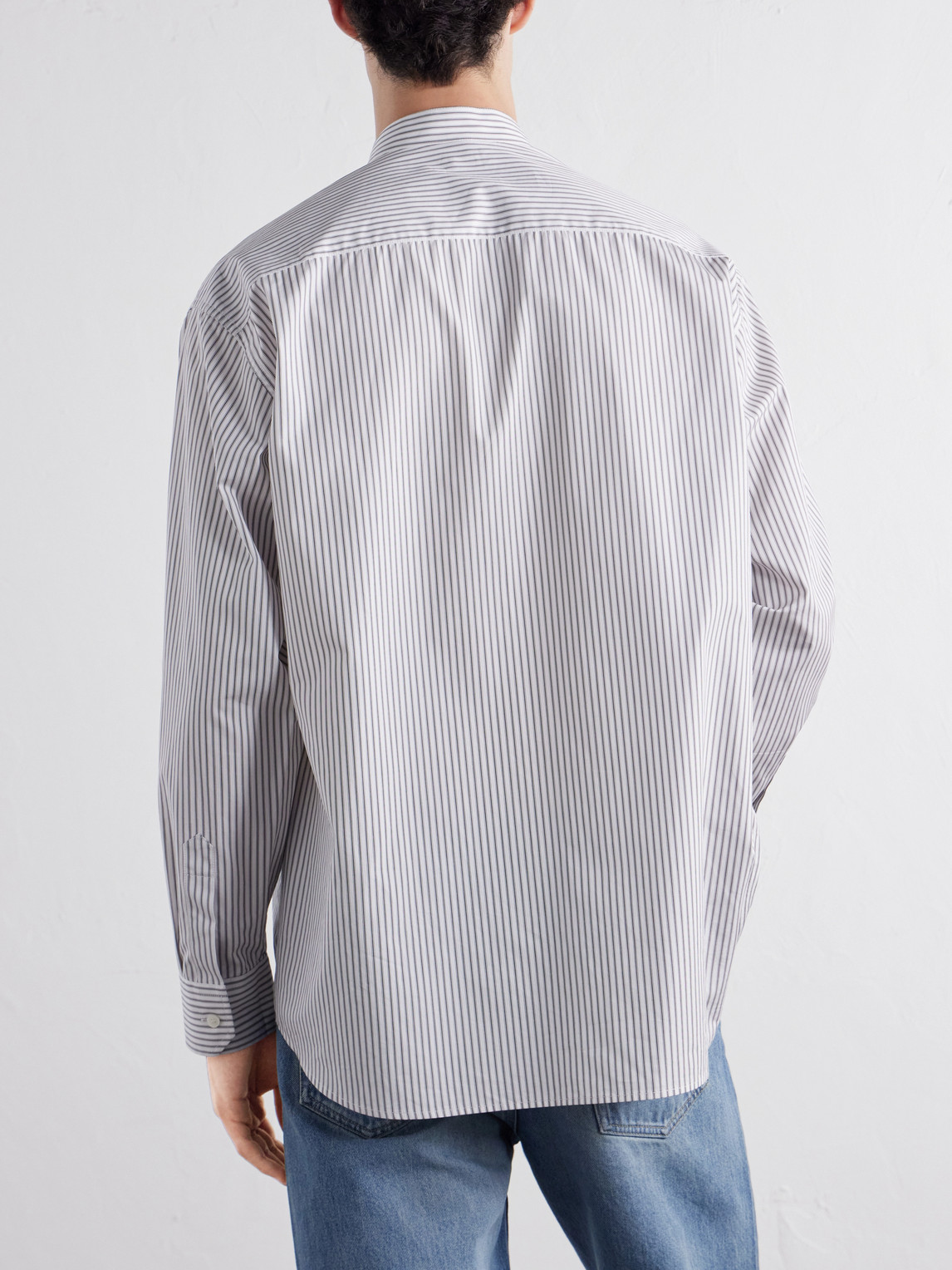 Striped Cotton-Poplin Shirt