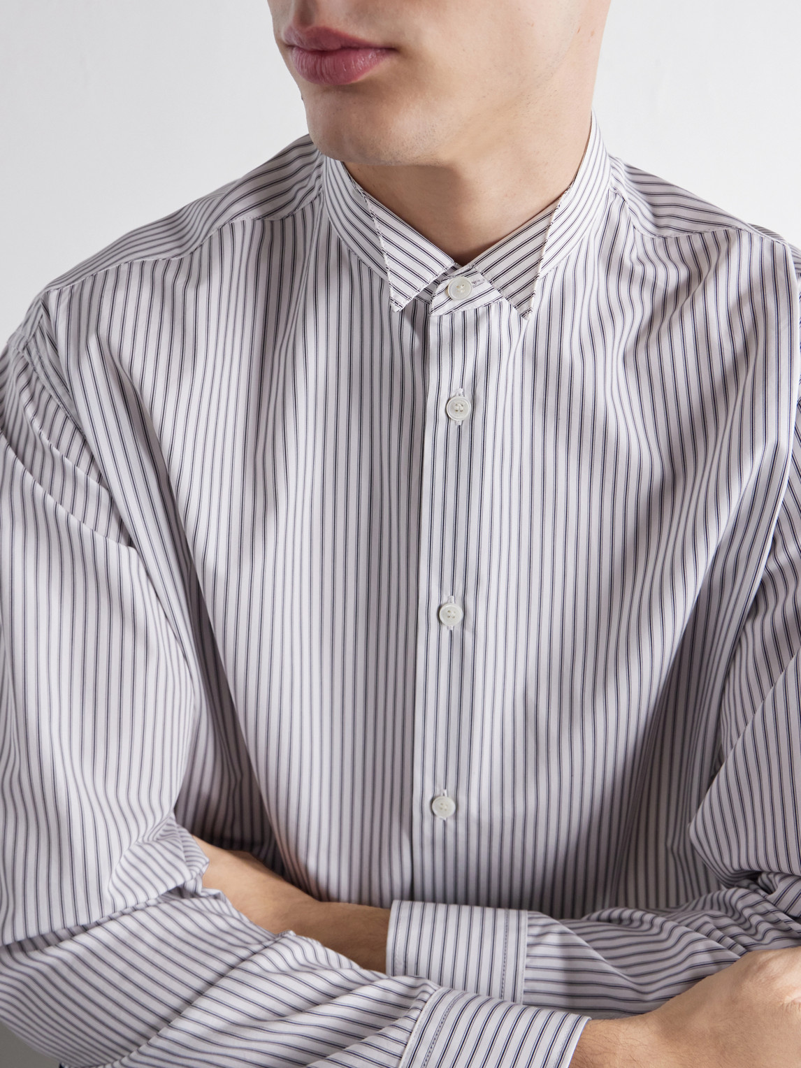 Striped Cotton-Poplin Shirt