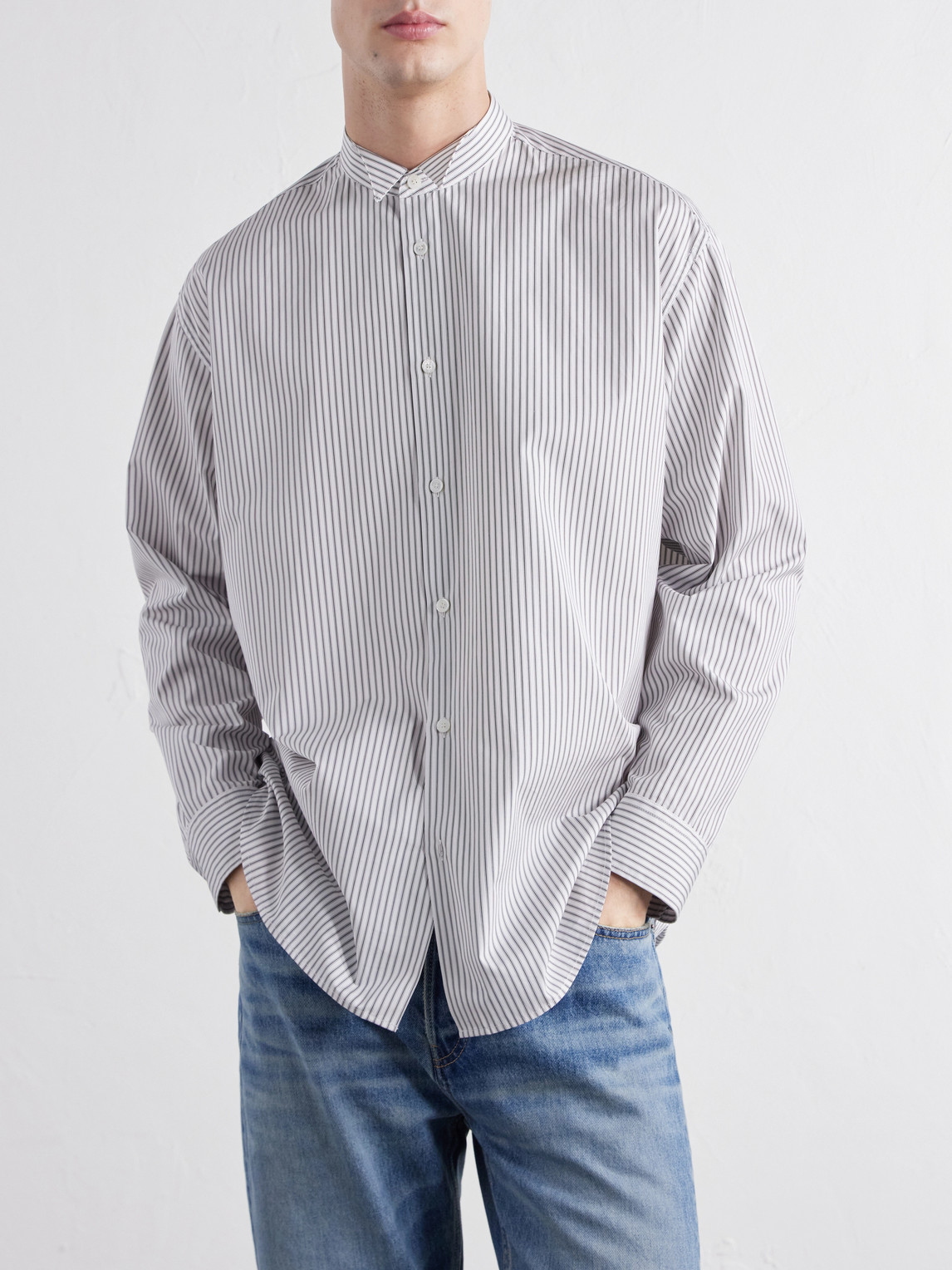 Striped Cotton-Poplin Shirt