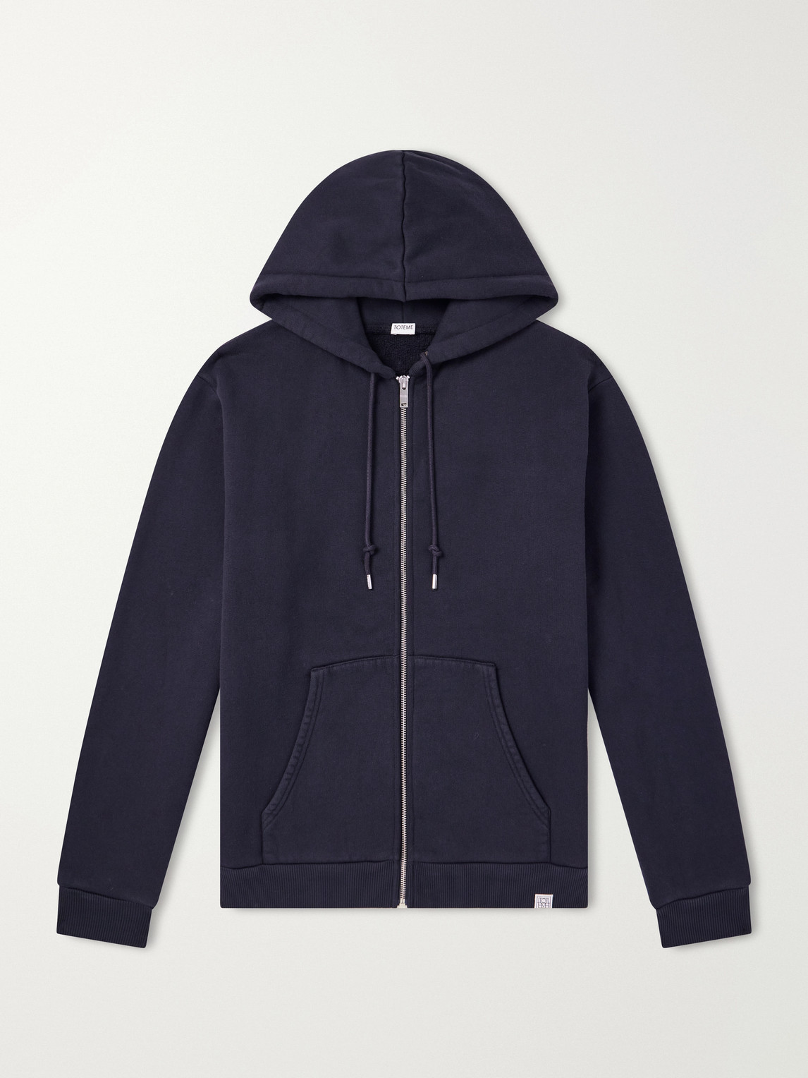 Cotton-Fleece Zip-Up Hoodie