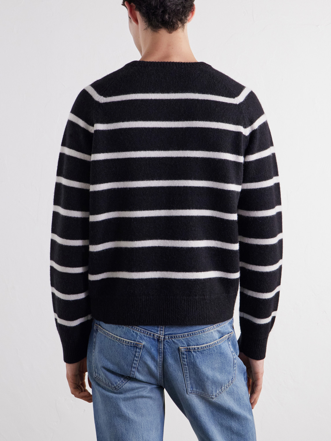 Striped Alpaca And Cashmere-Blend Sweater