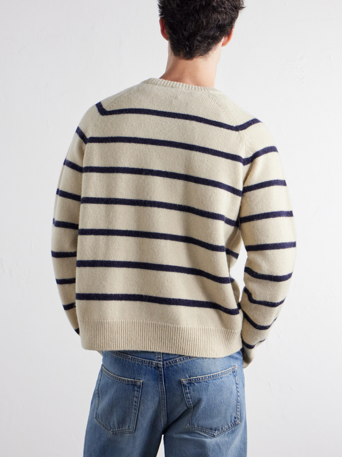 Striped Alpaca And Cashmere-Blend Sweater