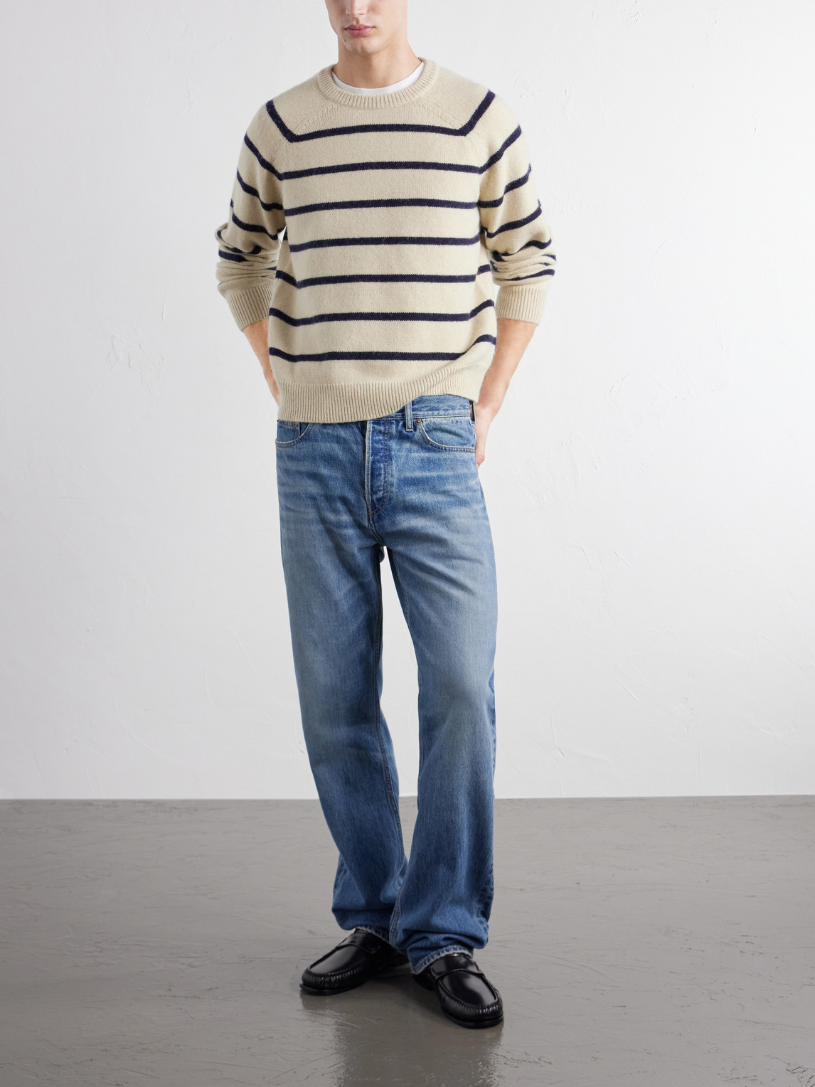 Striped Alpaca And Cashmere-Blend Sweater