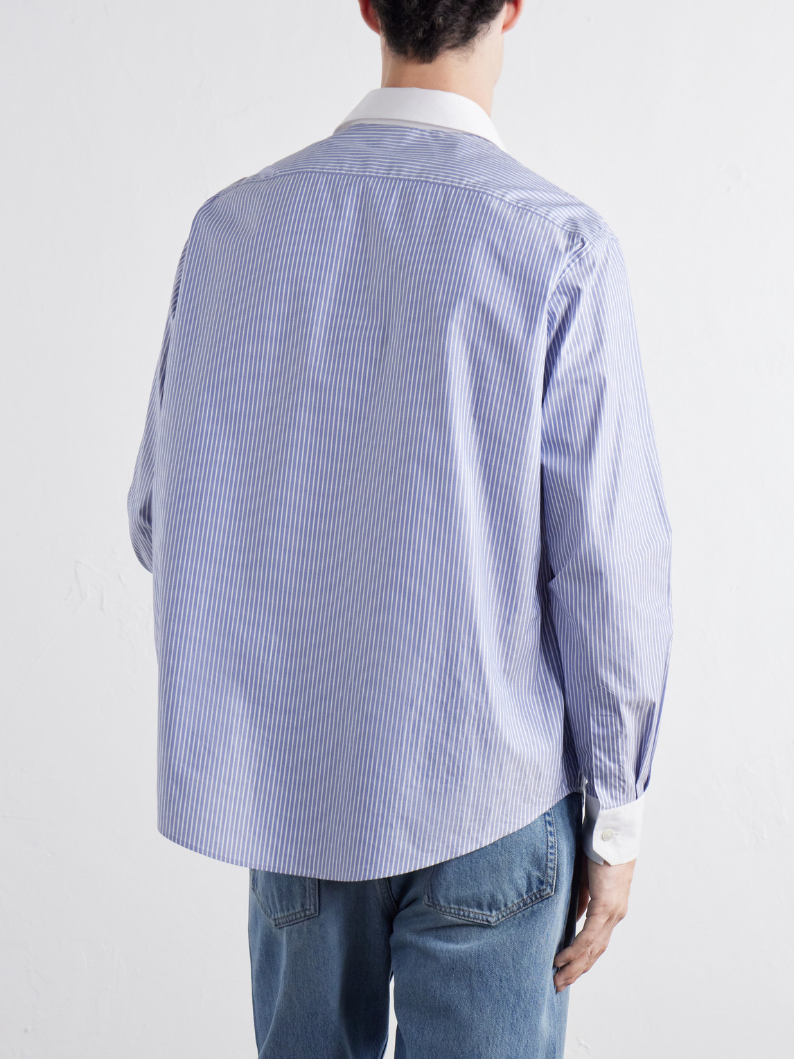 Cotton-Poplin Shirt Striped