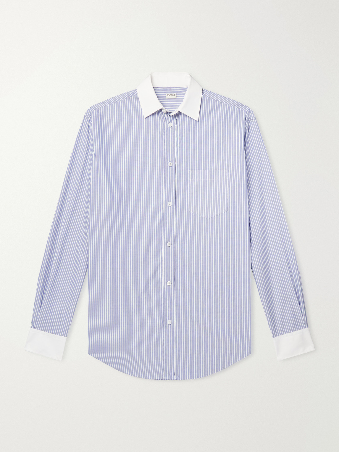 Cotton-Poplin Shirt Striped