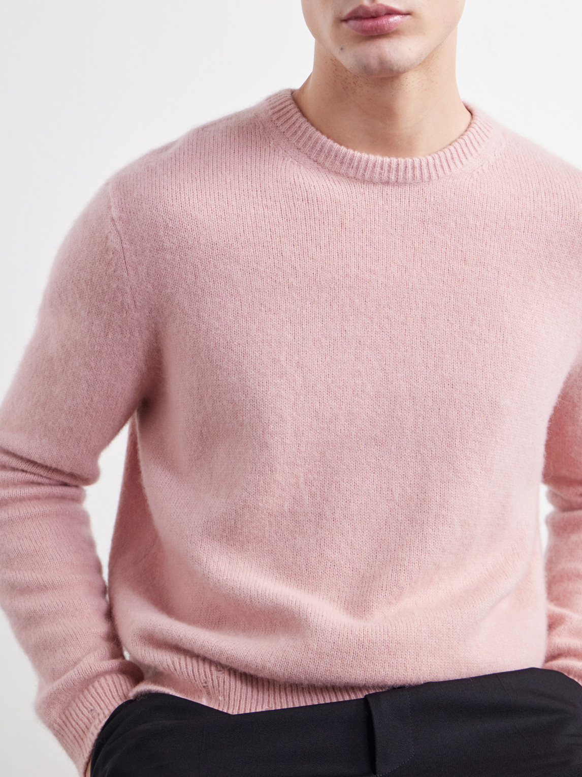 Distressed Silk, Alpaca And Cashmere-Blend Sweater