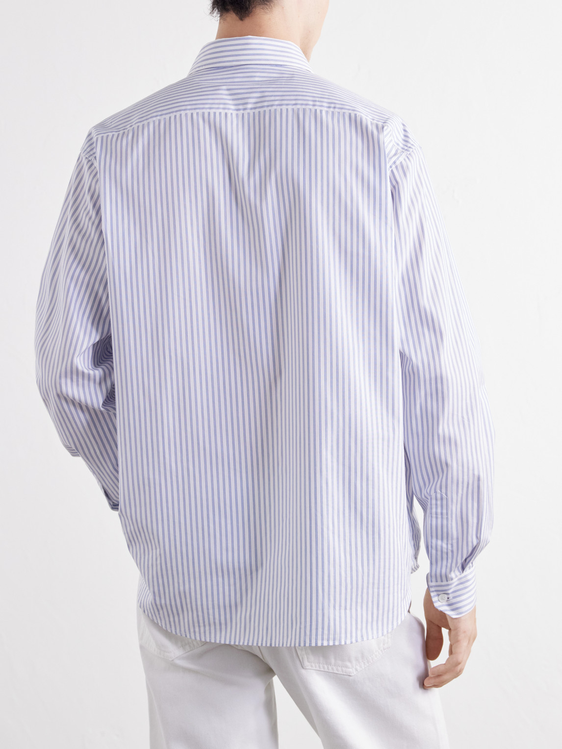 Cotton-Poplin Shirt Striped