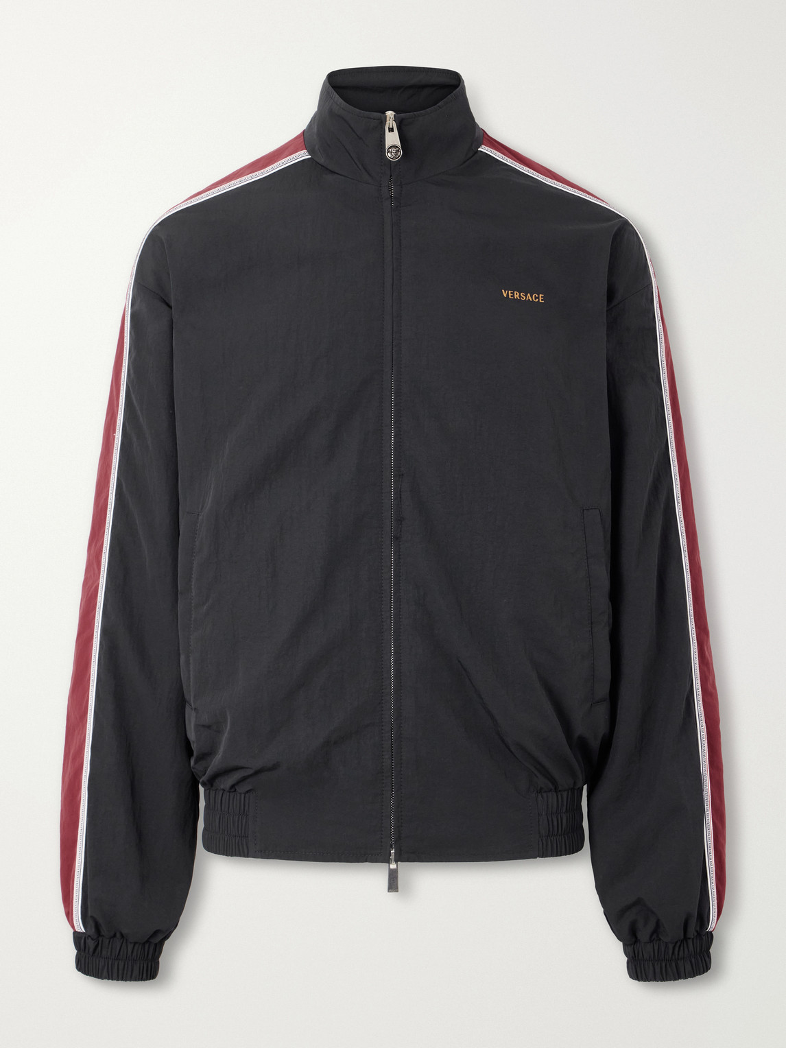 Versace – Logo-Embroidered Shell Jacket
