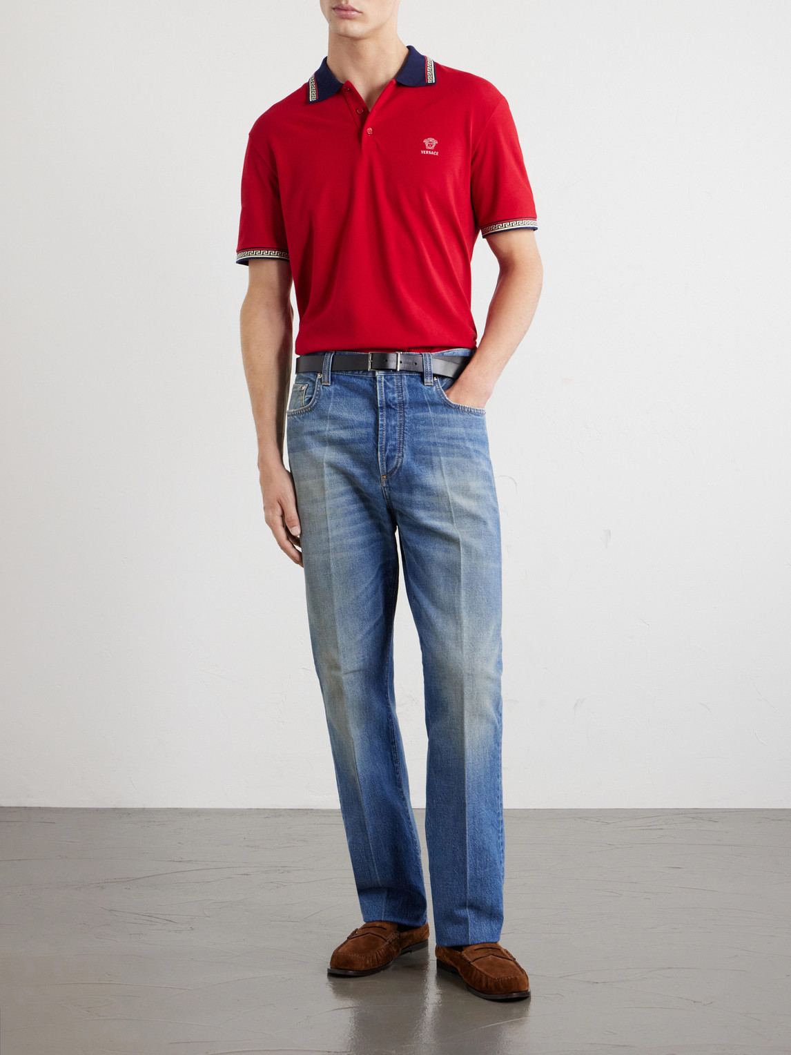 Logo-Embroidered Cotton-Piqué Polo Shirt