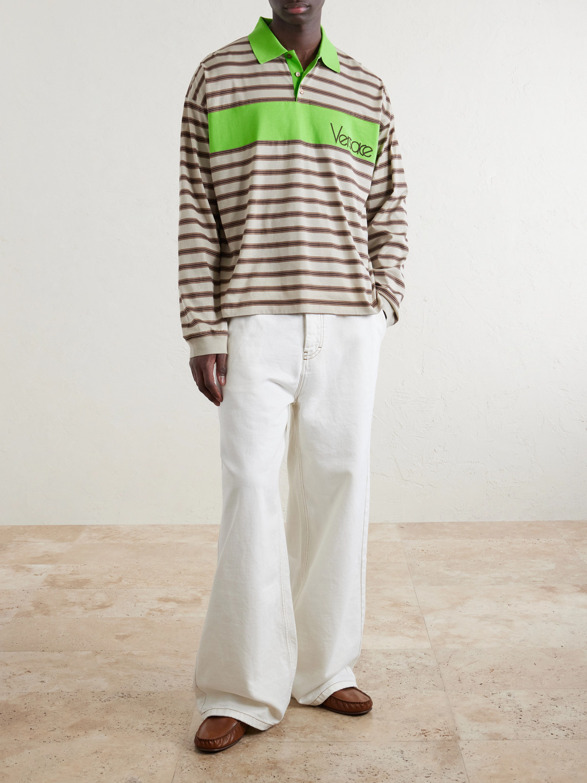Polo Striped Cotton Jersey Polo Shirt