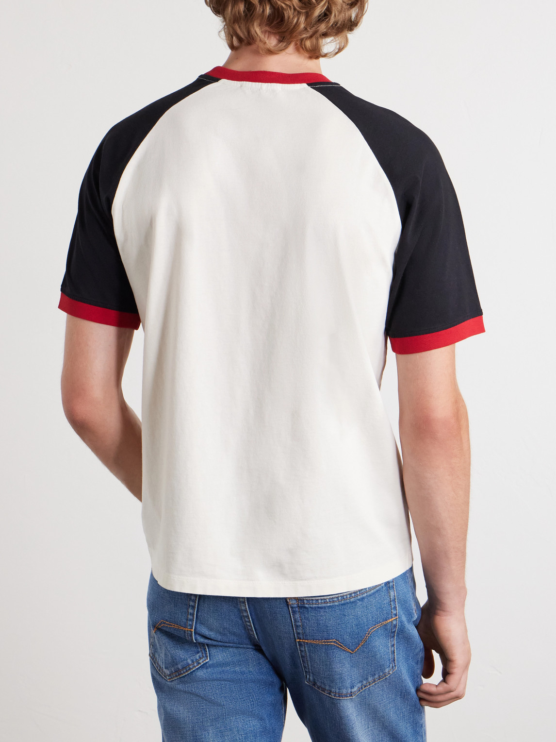 Versace Printed Cotton-jersey Regular T-shirt In White