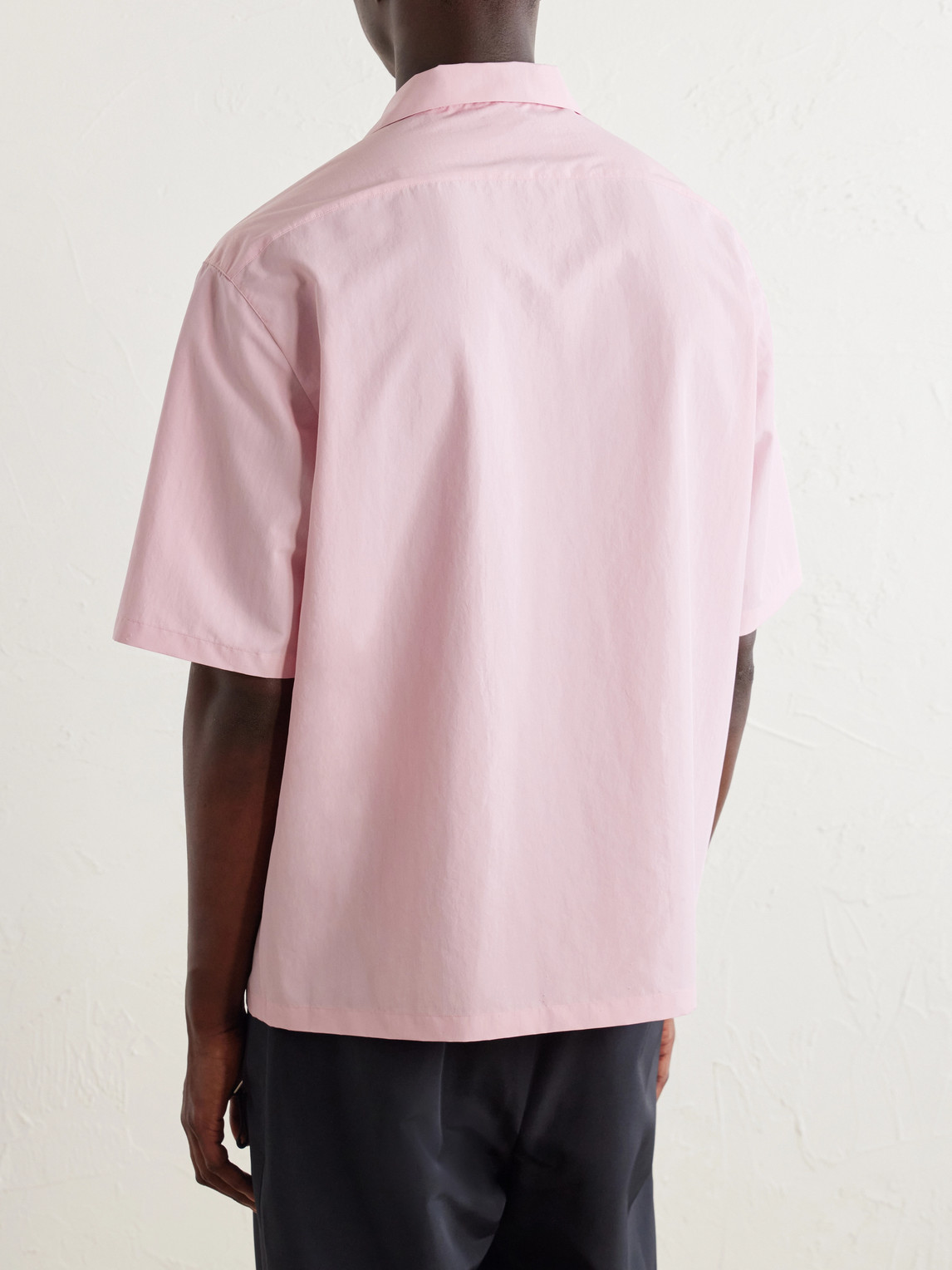 Spread-Collar Poplin Shirt