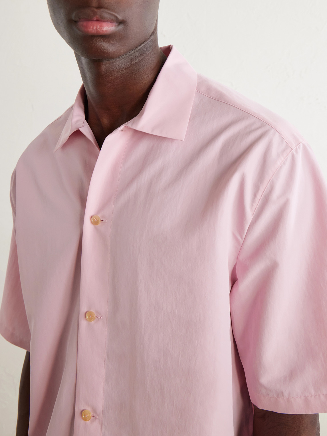 Spread-Collar Poplin Shirt
