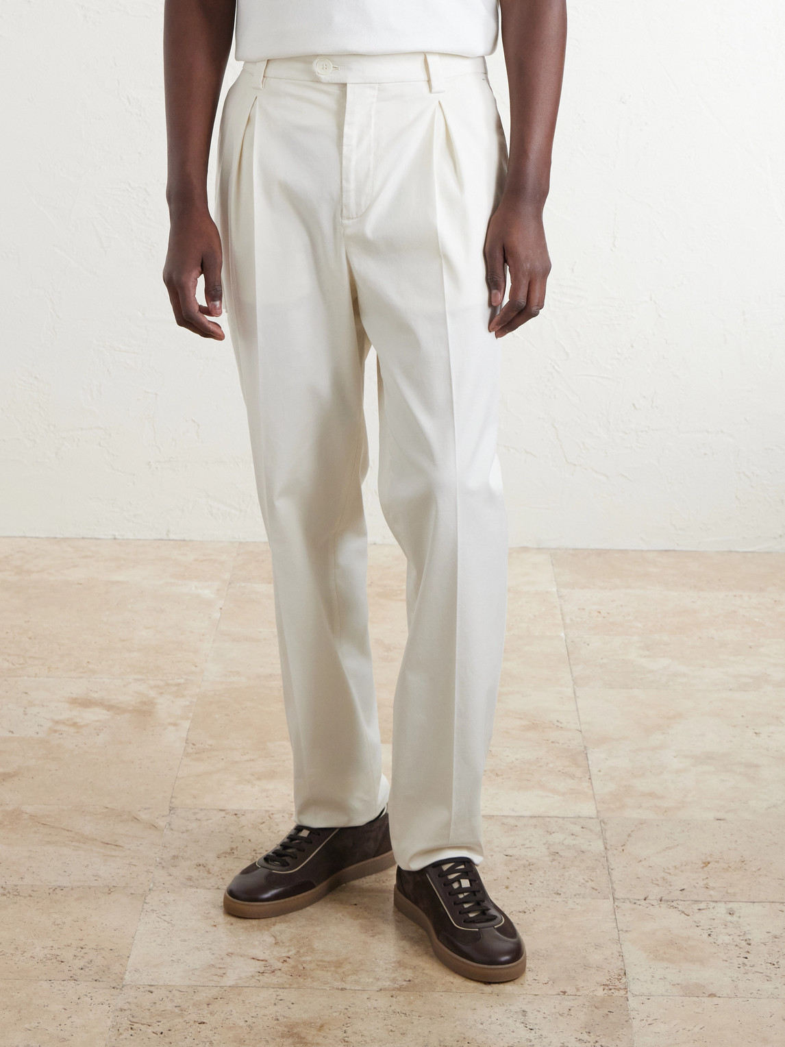 Straight-Leg Cotton-Blend Golf Trousers