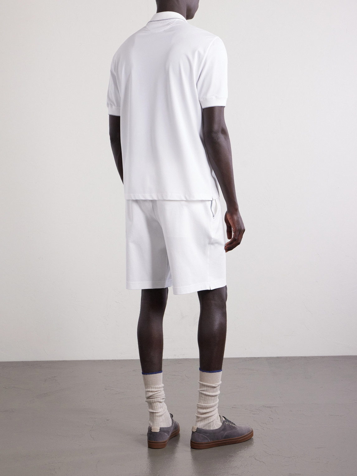 Logo-Appliquéd Jersey Polo Shirt