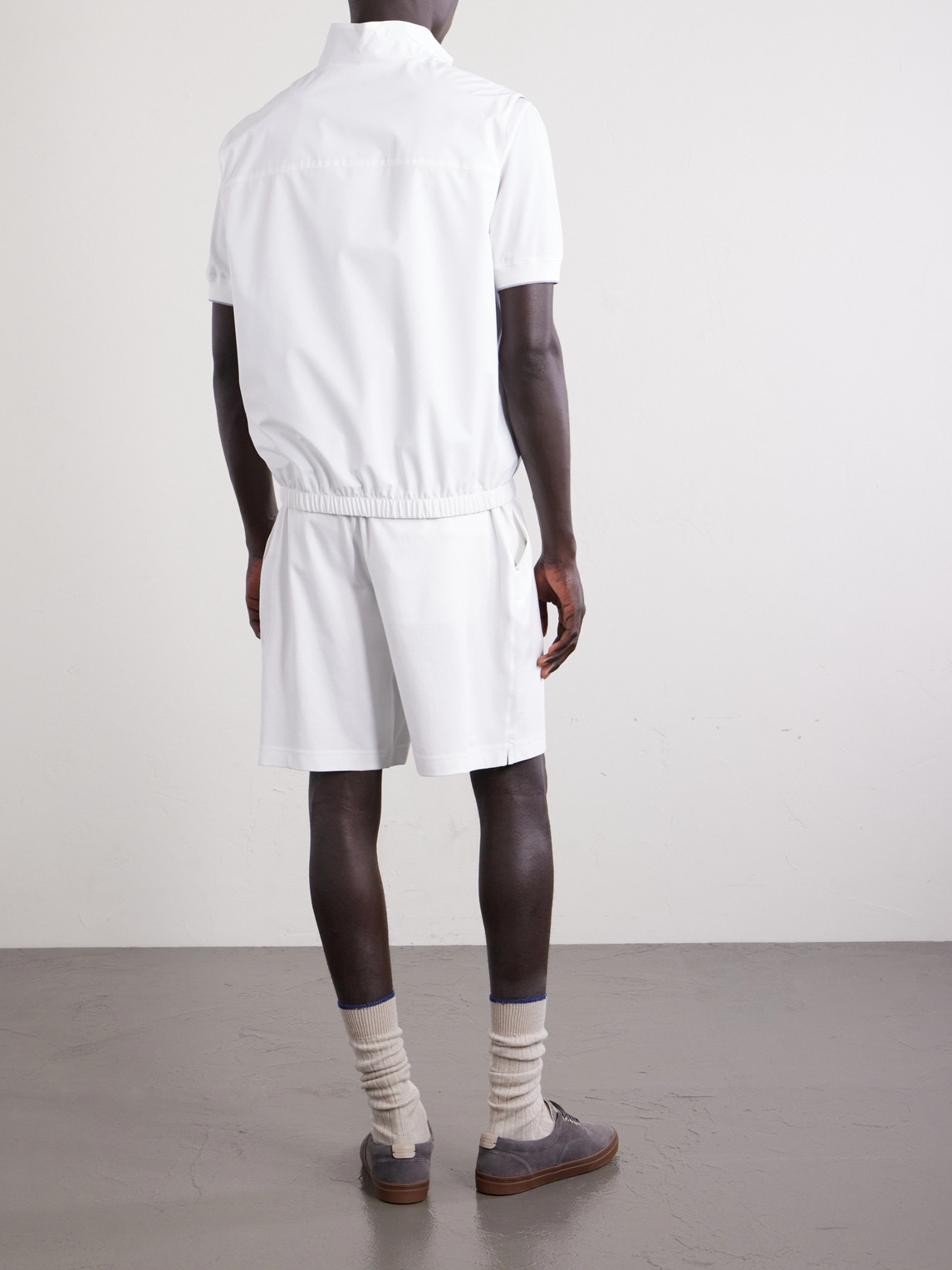 Logo-Appliquéd Shell Golf Jacket