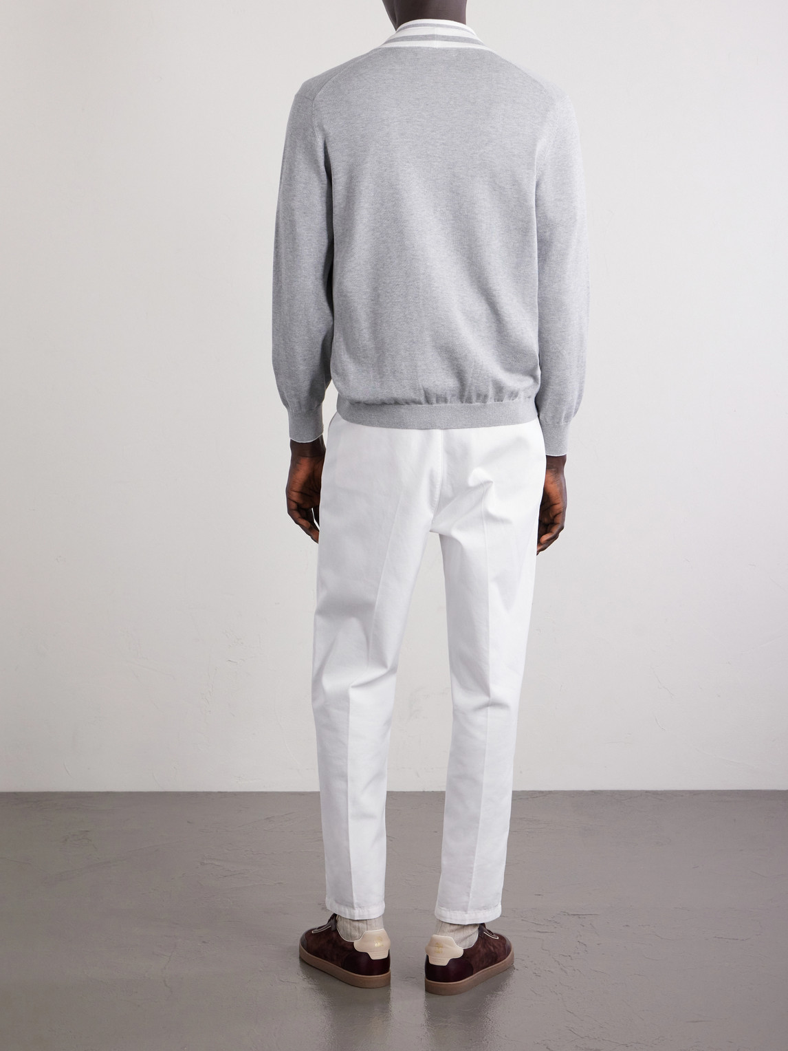 Logo-Appliquéd Cotton Cardigan