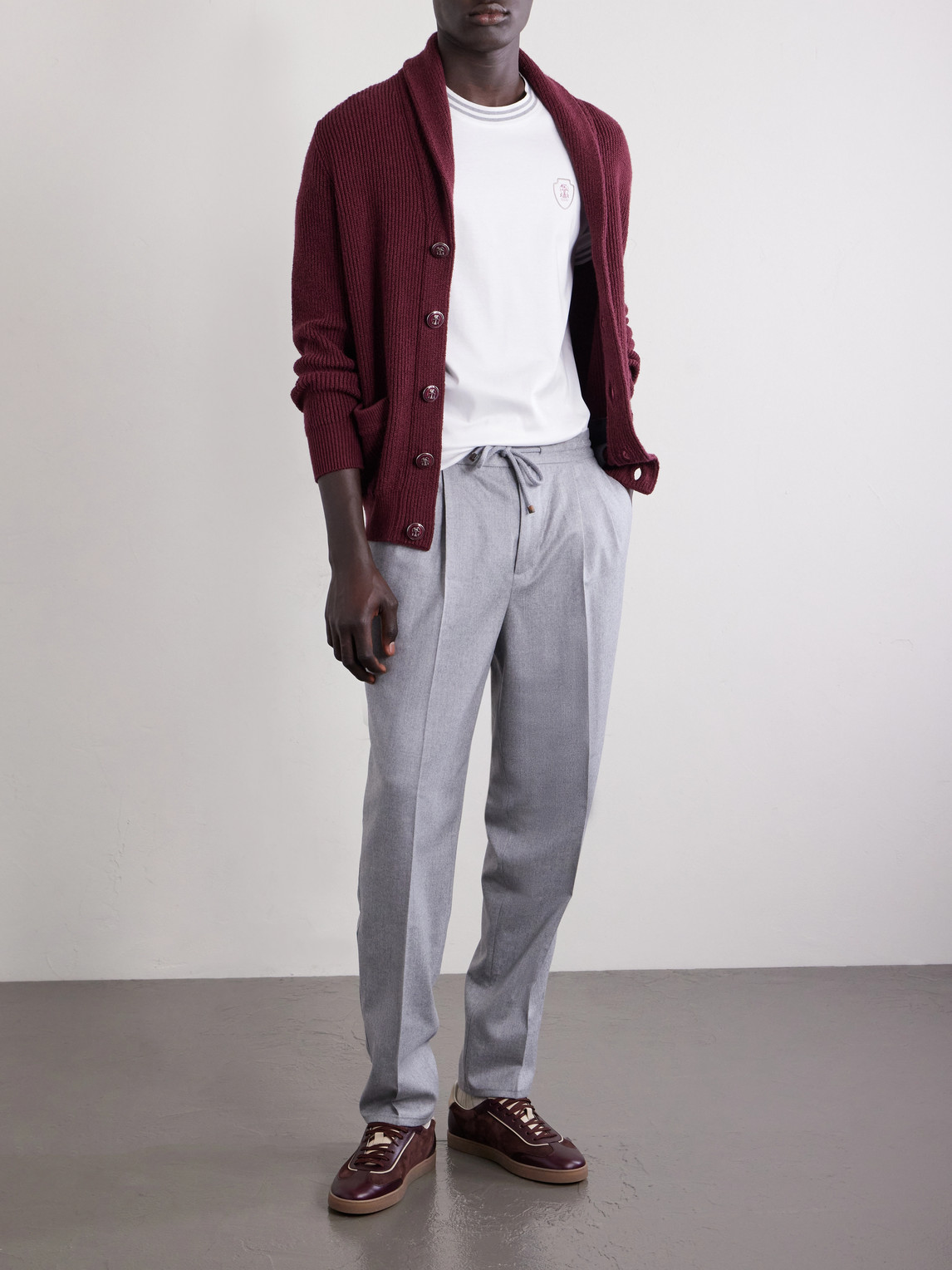 Logo-Appliquéd Cotton-Jersey Tennis Shirt