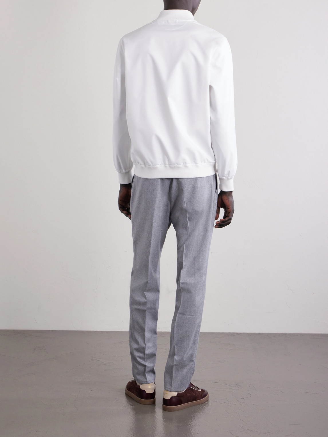 Logo-Appliquéd Shell Bomber Jacket