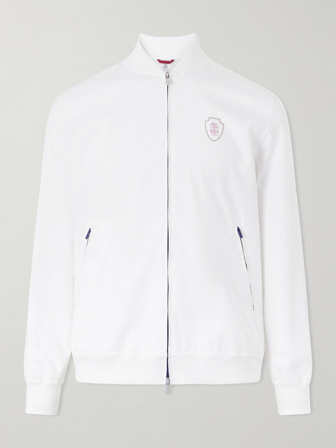 Brunello Cucinelli Logo-Appliquéd Shell Jacket - Men
