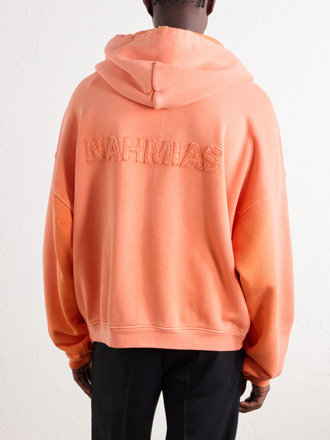 Distressed Cotton-Jersey Zip-Up Hoodie